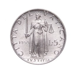 5 Lire 1953 - 5° Tipo