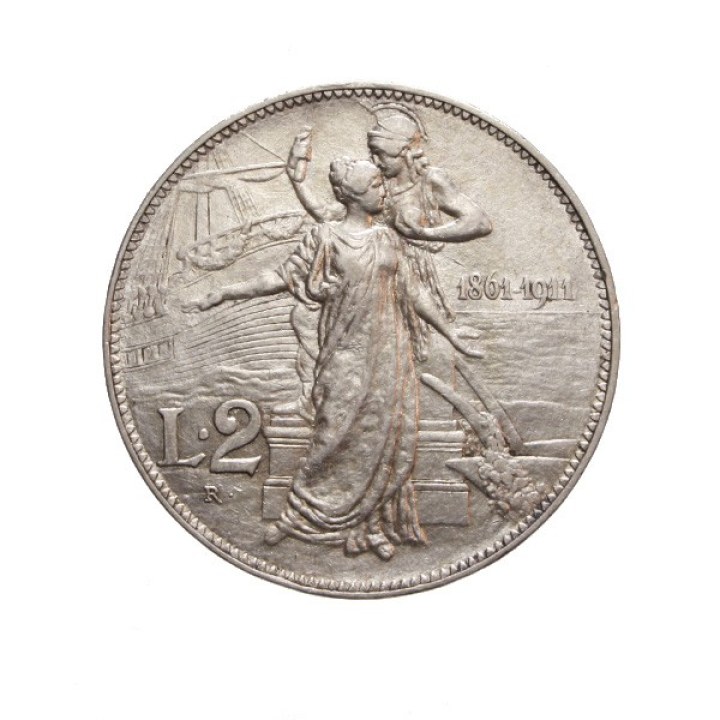 2 Lire 1911 "Cinquantenario"