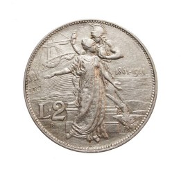 2 Lire 1911 "Cinquantenario"