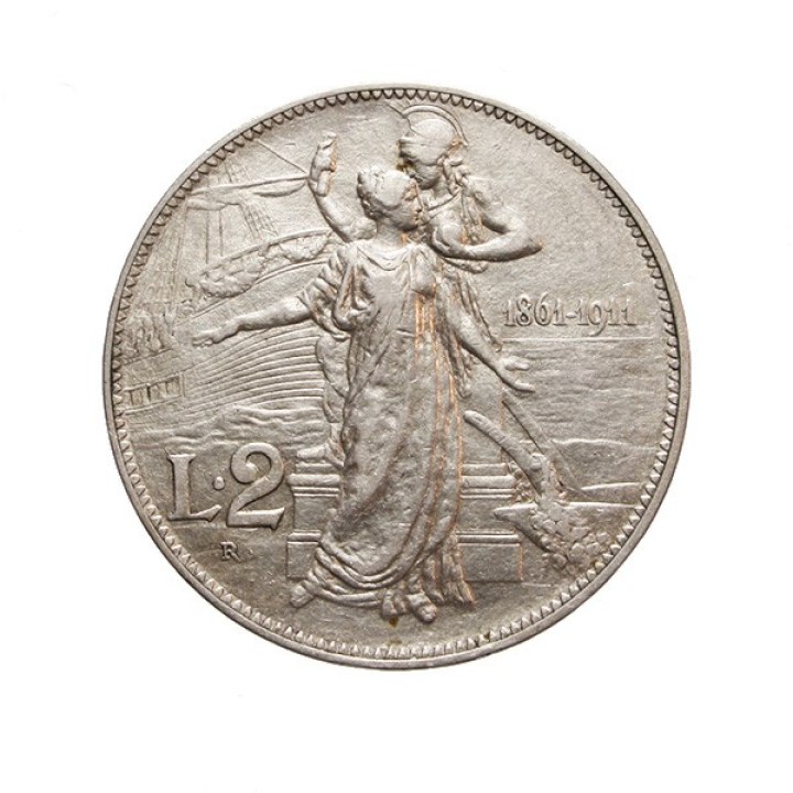 2 Lire 1911 "Cinquantenario"