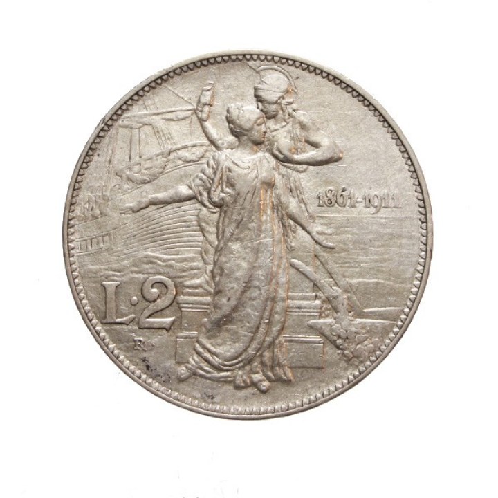 2 Lire 1911 "Cinquantenario"