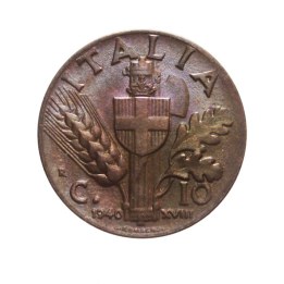 10 Centesimi 1940 "Impero" del 2° Tipo