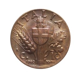 10 Centesimi 1940 "Impero" del 2° Tipo