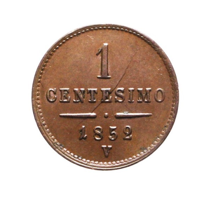 1 Centesimo 1852 2° Tipo