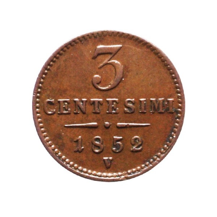 3 Centesimi 1852 V
