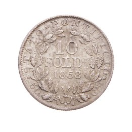 10 Soldi 1868 Anno XXII