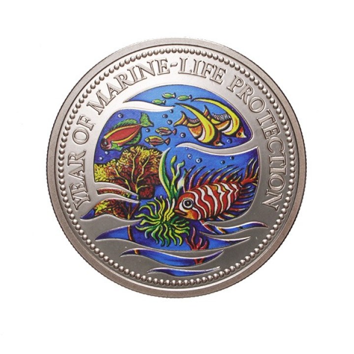 1 Dollar 1992 "Marine Life Protection"