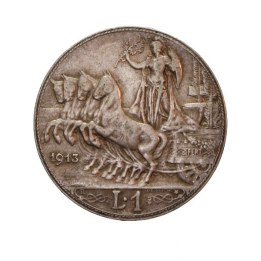 1 Lira 1913  "Quadriga Veloce"