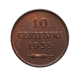 10 Centesimi 1938 2° Tipo