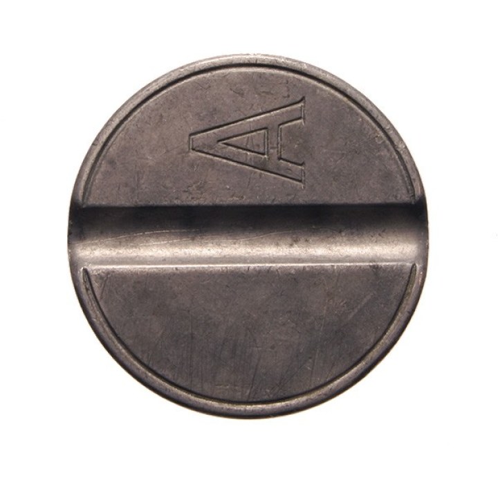 Gettone S.T.E.T. Lettera "A"