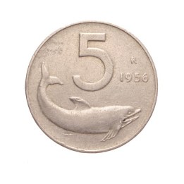 5 Lire 1956 "Delfino"