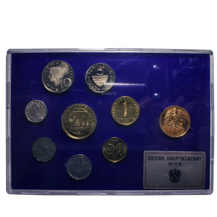 Divisional Austria 1981 Proof | Numismatische Münze