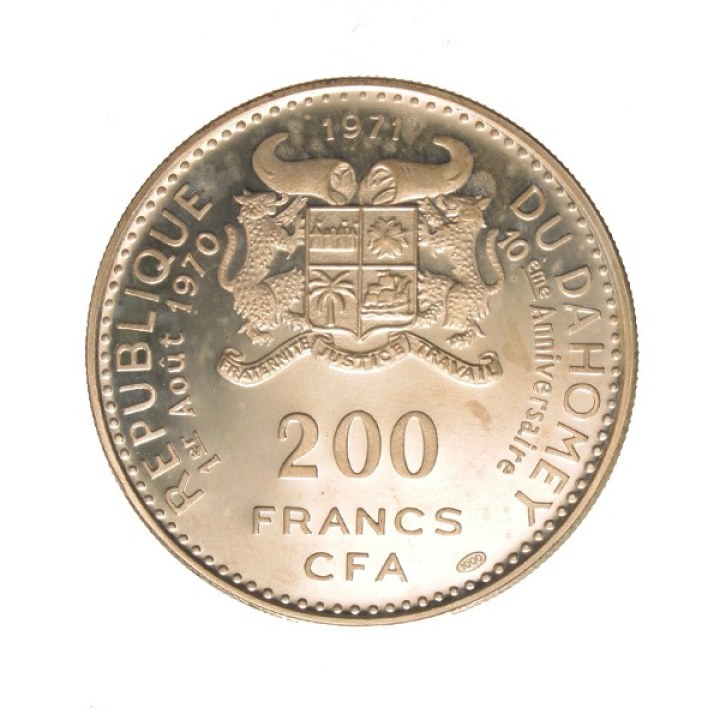 200 Francs 1971 "Independence" | Numismatische Münze