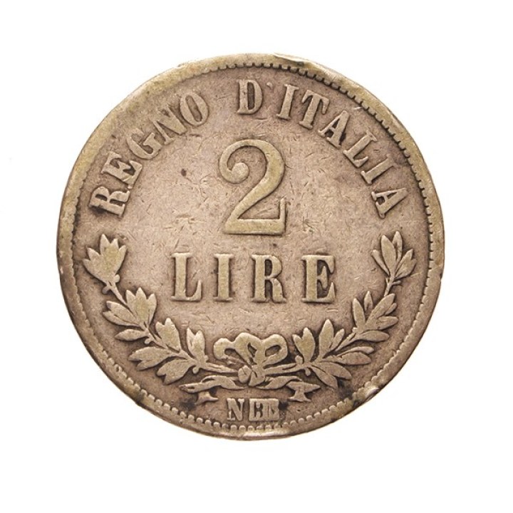 2 Lire 1863 "Valore" Napoli | Numismatische Münze