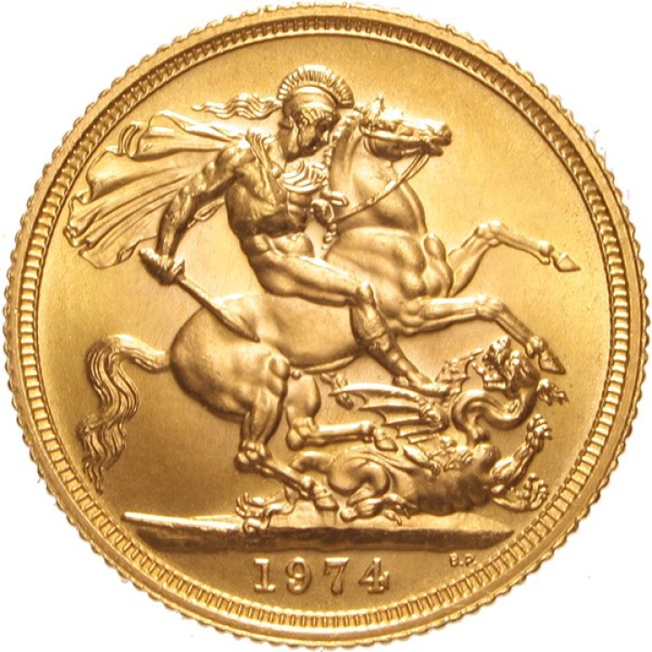 Goldsovereign Elisabeth II. (gekröntes Porträt) |…