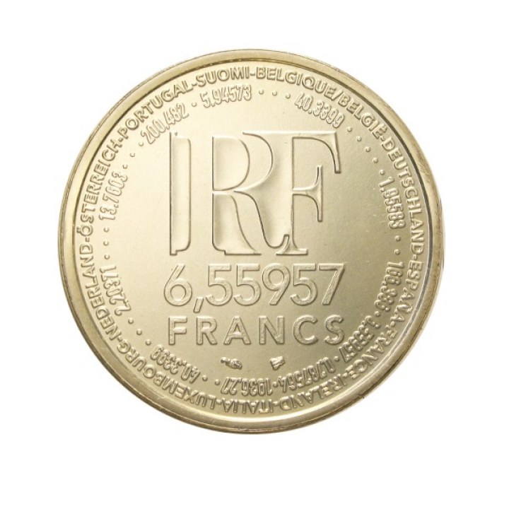 6,55957 Francs 1999 "La Paritè" | Numismatische Münze