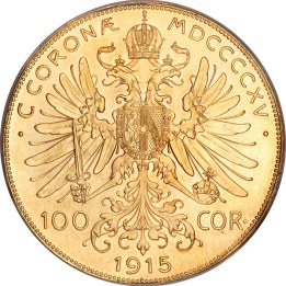 100 Corone 1915 Austria - Francesco Giuseppe