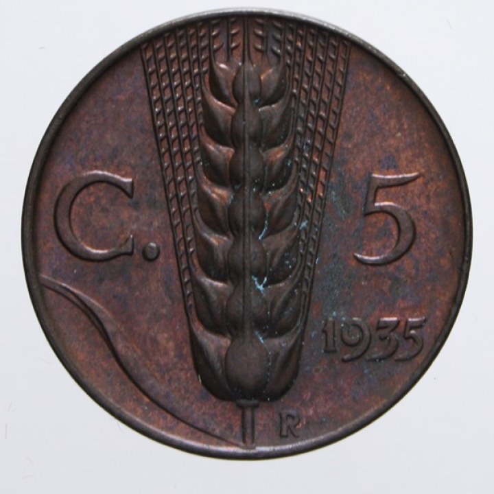 5 Centesimi 1935 "Spiga"