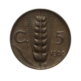 5 Centesimi 1920 "Spiga"
