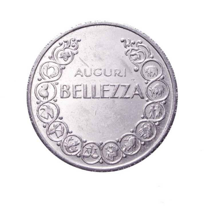 Gettone Calendario Domeniche "Auguri Bellezza"